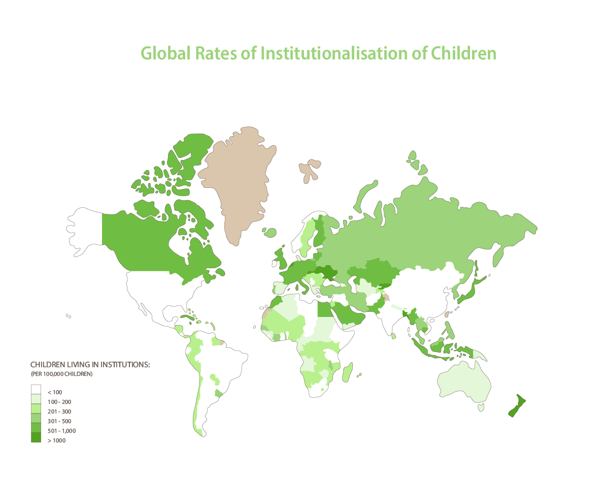 Global Rates of Institutionalisation of Children (2)